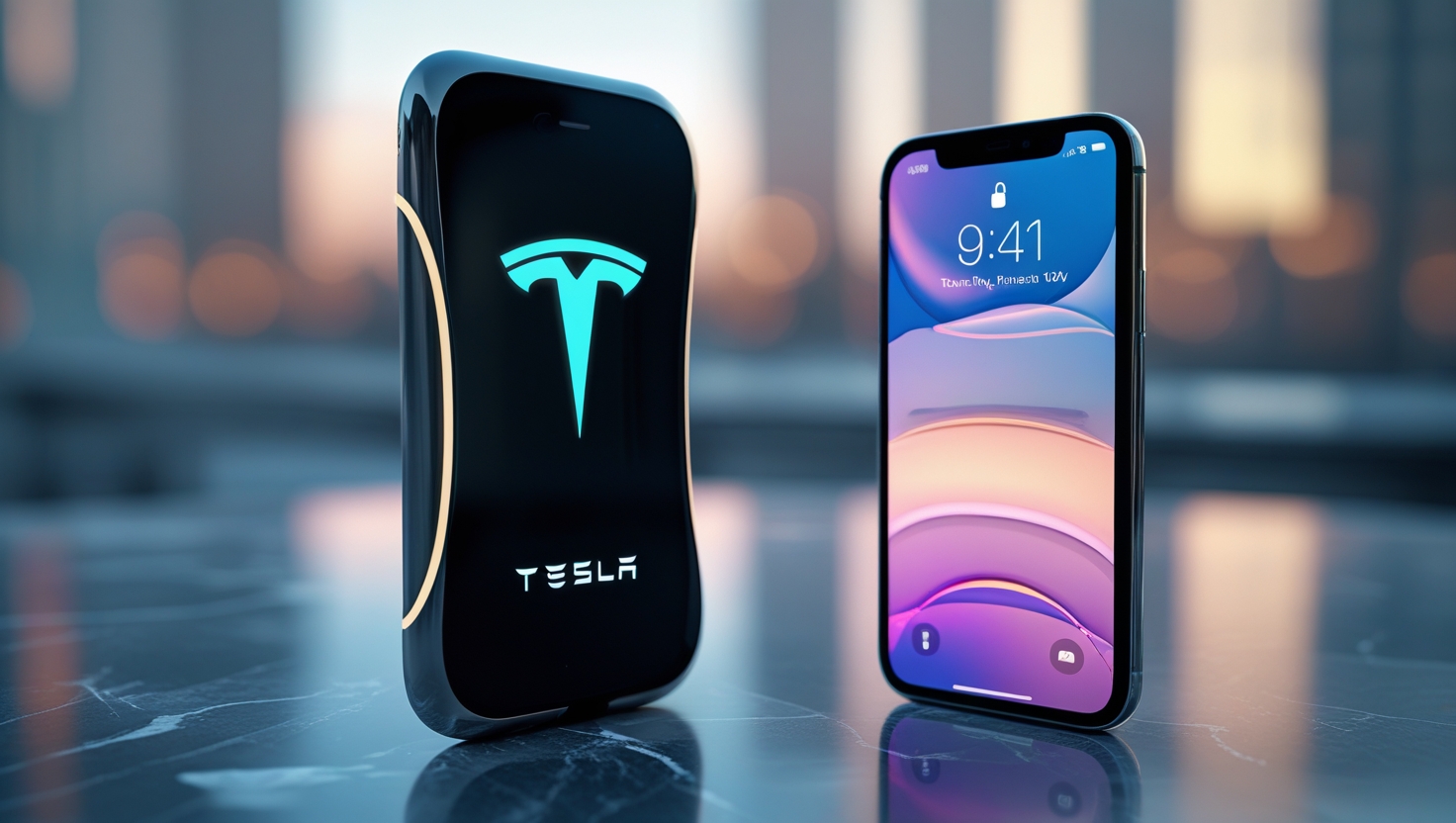 If Tesla Built Smartphones, How Would They Compare to iPhones?